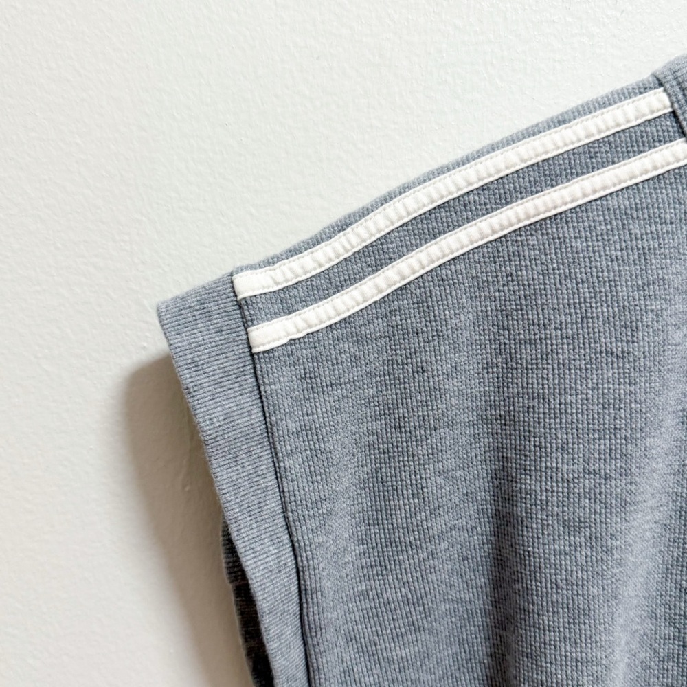 Adidas originals blue version waffle knit crop top dolphin hem shorts set gray M - Picture 5 of 16